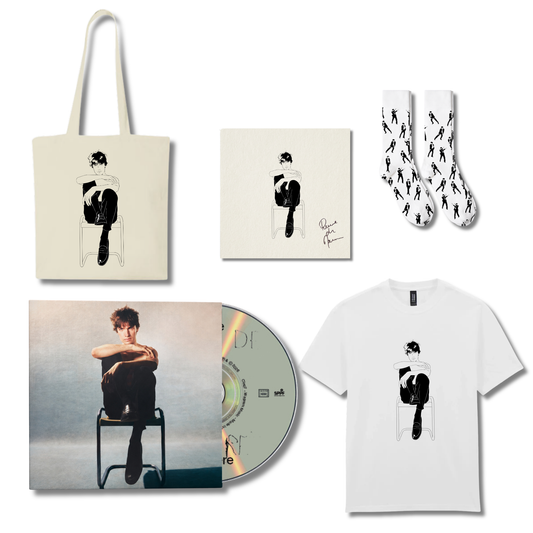 SUPERPACK : CD ou VINYLE + t-shirt + totebag + chaussettes + illustration dédicacée (offerte)