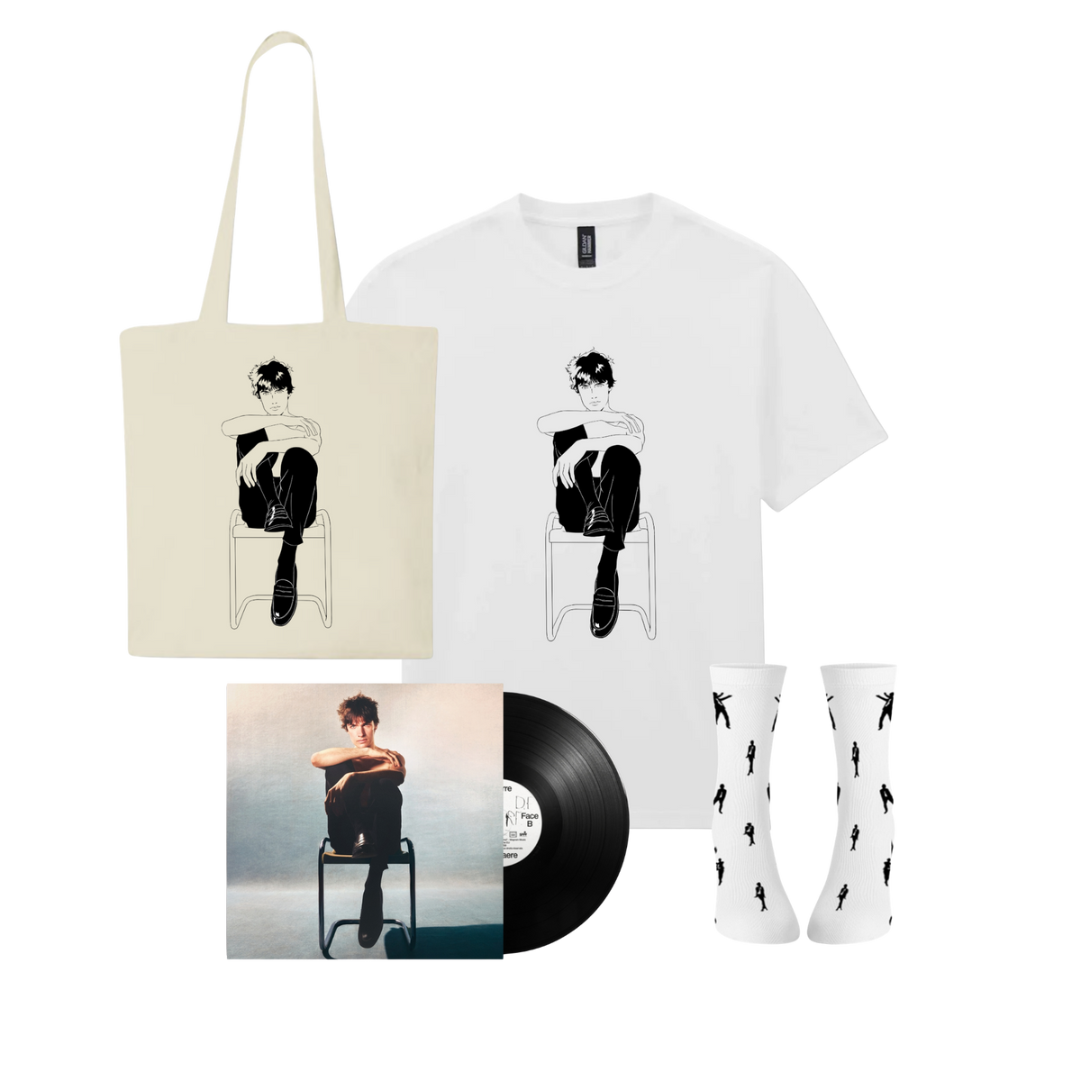 SUPERPACK : CD ou VINYLE + t-shirt + totebag + chaussettes
