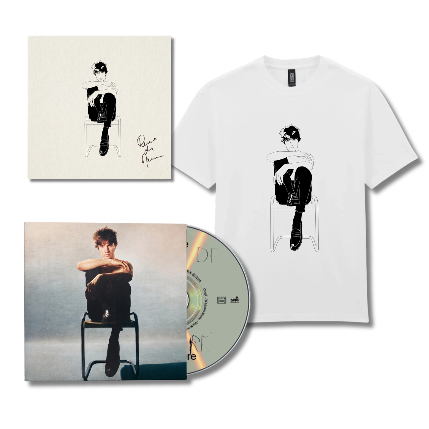 PACK T-SHIRT : CD ou VINYLE + t-shirt + illustration dédicacée offerte