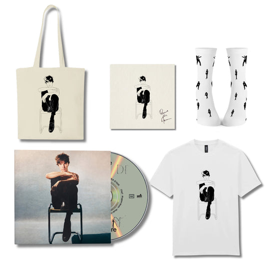 SUPERPACK : CD ou VINYLE + t-shirt + totebag + chaussettes + illustration dédicacée (offerte)