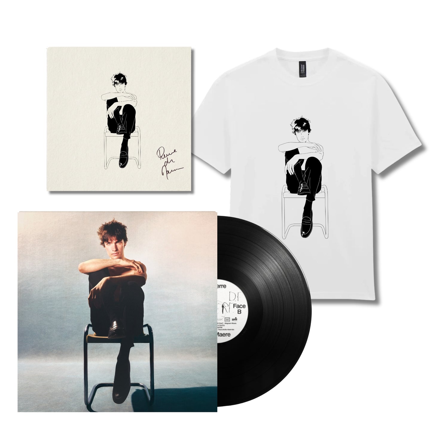 PACK T-SHIRT : CD ou VINYLE + t-shirt + illustration dédicacée offerte