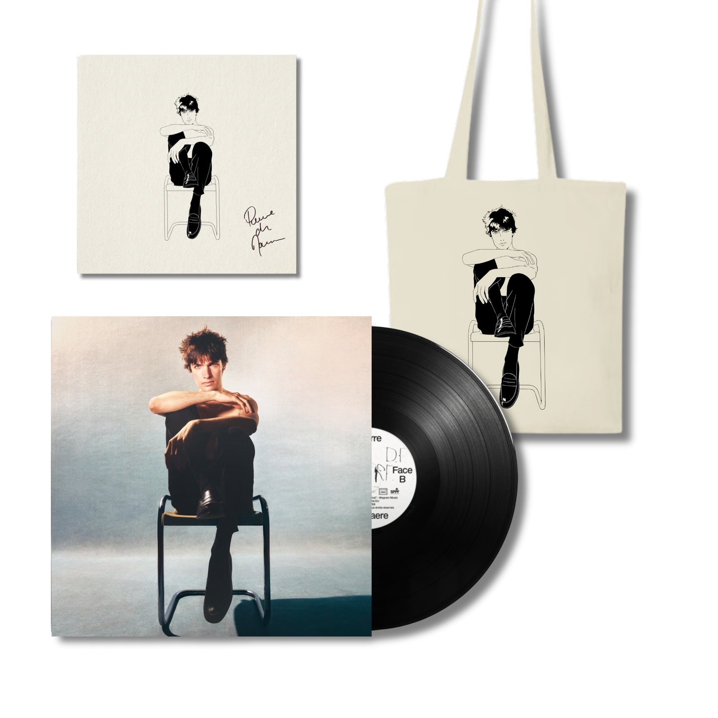 PACK TOTEBAG : CD ou VINYLE + totebag + illustration dédicacée offerte